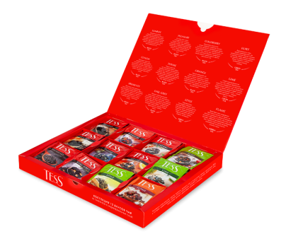 Collection of 12 tastes, 60 individual foil sachets TESS Tea Bag Collection in bags 60pcs. photo