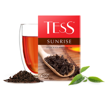 Black Ceylon tea TESS Sunrise leaf 100g photo