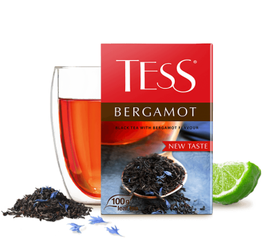 Black tea with bergamot flavor TESS Bergamot leaf 100g photo