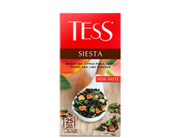 black tea, citrus peels, mint, guava and lime flavour TESS Siesta photo