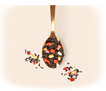 Black tea with peach and strawberry TESS Nectarine in bags 25 pcs. photo