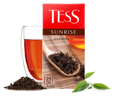 Black Ceylon tea TESS Sunrise in bags 25 pcs. photo